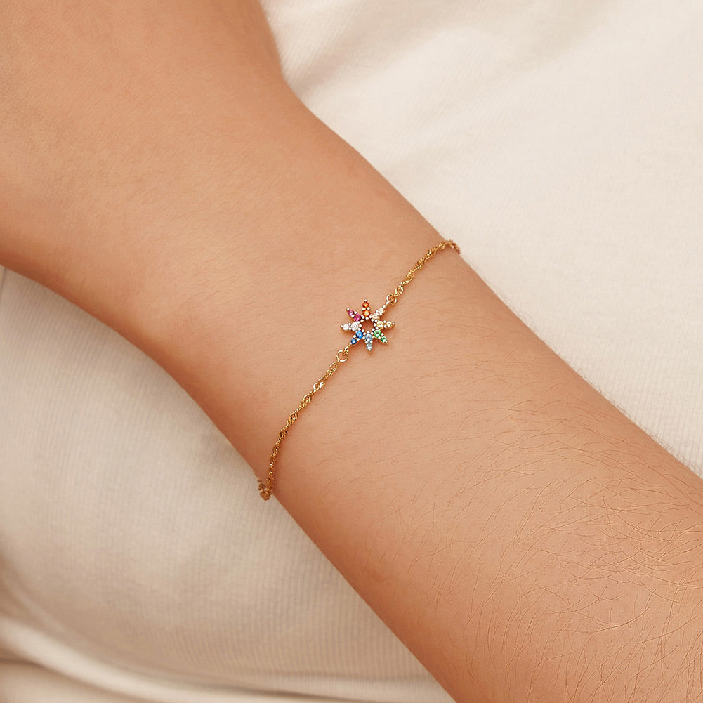 Colourful Starry Sleek Bracelet