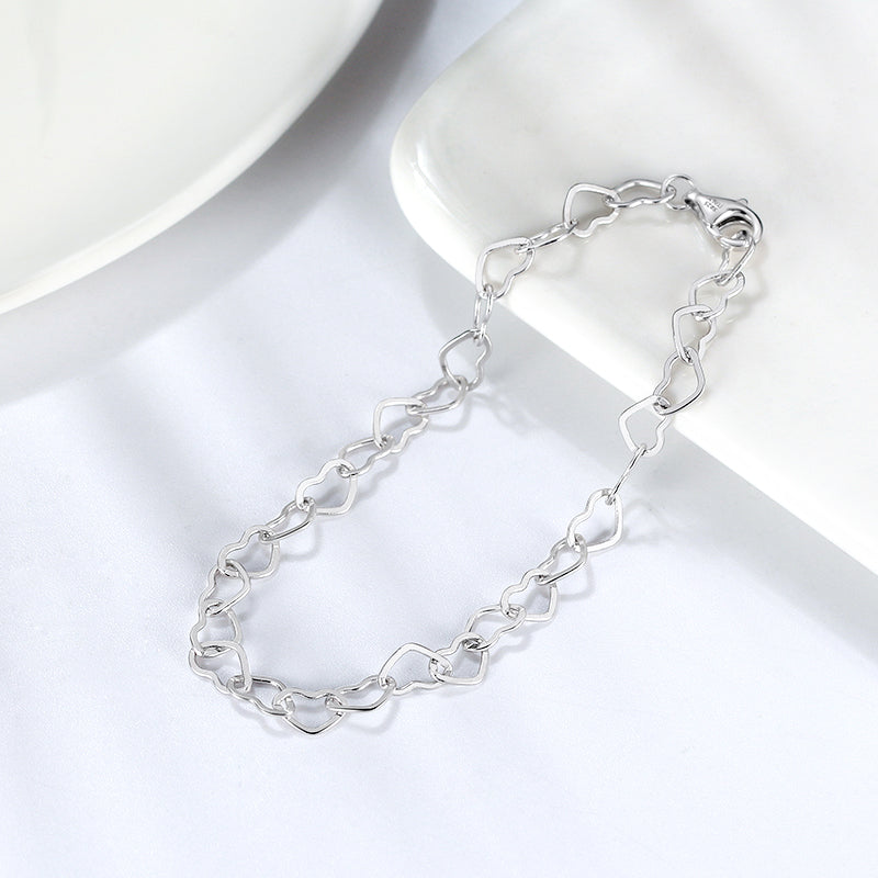 Gold Plated Love Link Bracelet