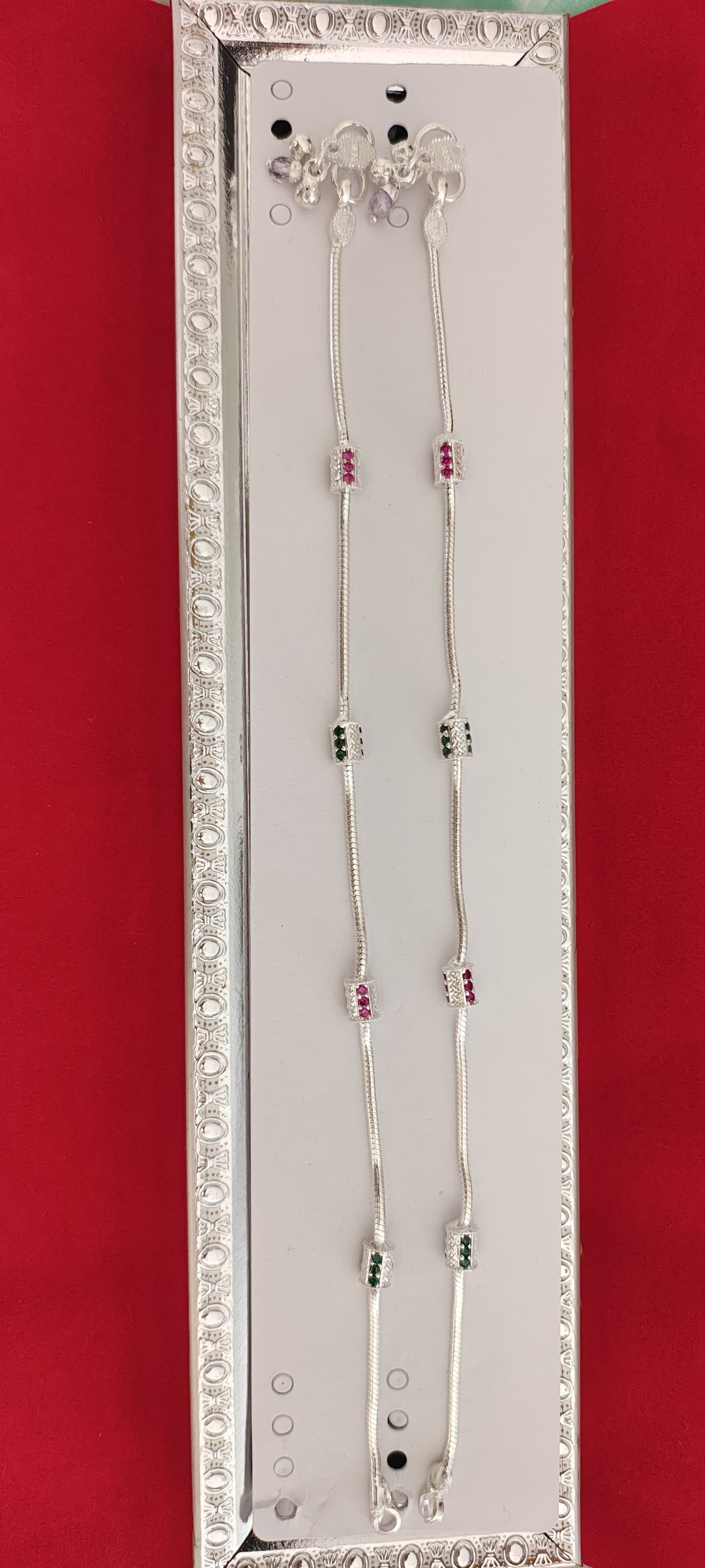 Plain and Trendy Silver Anklets