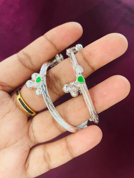 Silver Anklet for Kids (Bangle Style)