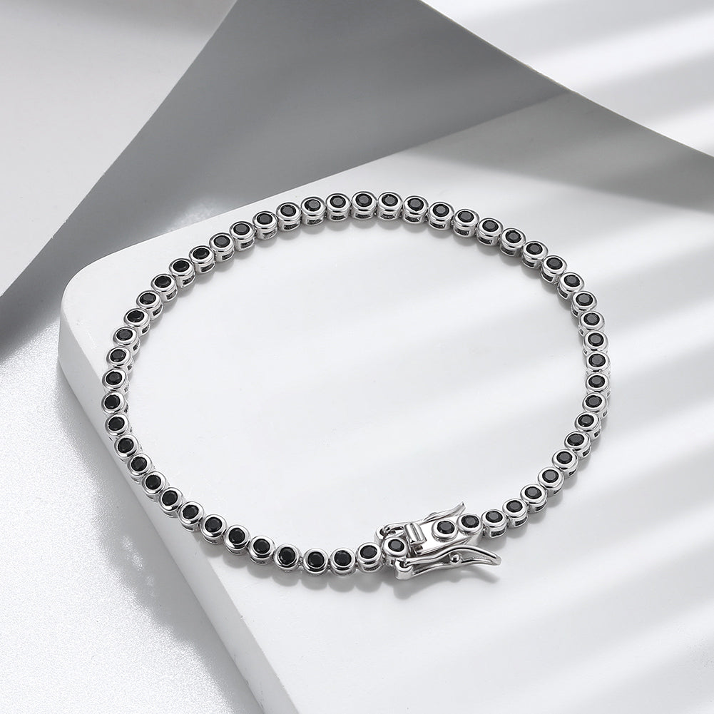 Bracelet with Round Black Beads Inside